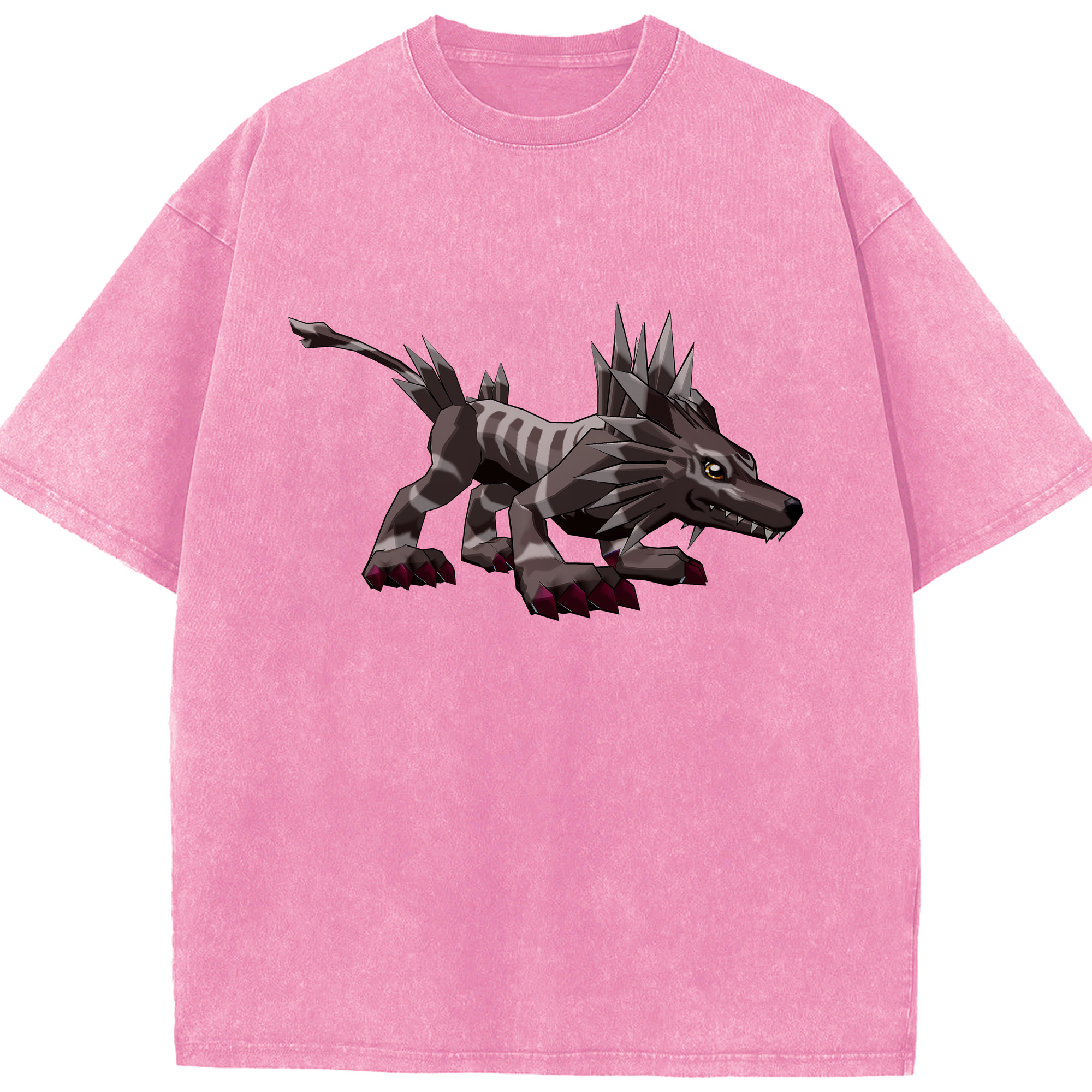 （画像用） Digimon デジタルモンスター/デジモン 綿100% ヴィンテージ風 半袖Tシャツ（フロントプリント）